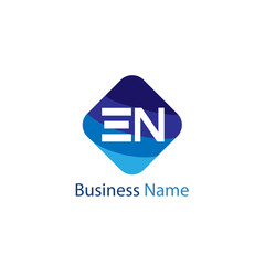 Initial Letter EN Logo Template Design
