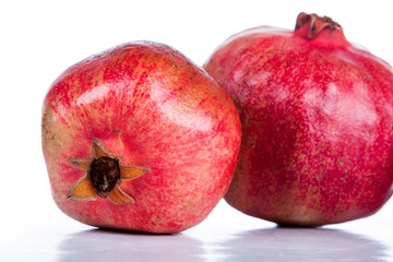 pomegranates isolated on a white background