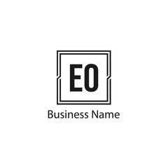 Initial Letter EO Logo Template Design