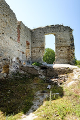 ruins of old abandoned mansion