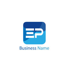 Fototapeta premium Initial Letter EP Logo Template Design