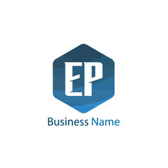 Obraz premium Initial Letter EP Logo Template Design