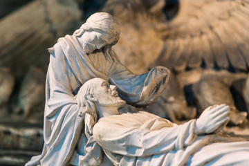 Sculpture dans la Basilique Notre-Dame-de-Fourvi&egrave;re &agrave; Lyon