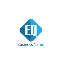 Initial Letter EQ Logo Template Design