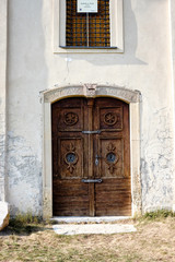 ruins of old abandoned castle in slovakia