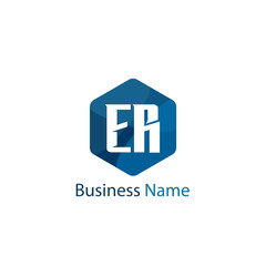 Initial Letter ER Logo Template Design