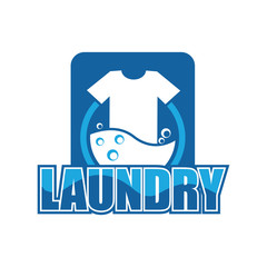 laundry logo for your business isolated on white background