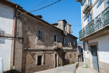 Fototapeta na wymiar Calle de Laza, Ourense. Galicia. España.