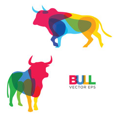 Creative Bull Animal Design, Vector eps 10