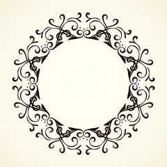 Vignette. Vector drawing