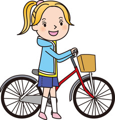 自転車　女の子