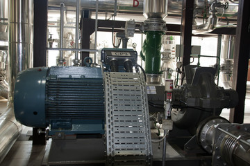 Pump in the heating plant. - 221869453