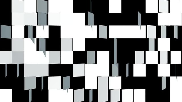 Flipping squares transitions with alpha.