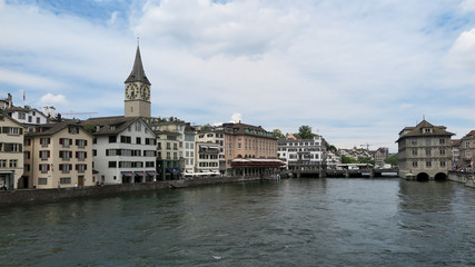 Fototapeta na wymiar Zurich beautiful city in switzerland