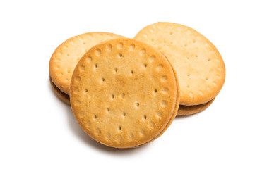 double biscuits with chocolate