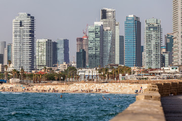 Fototapeta na wymiar Beautiful view of the Tel Aviv.