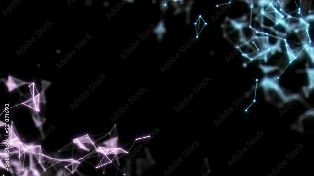 Poster interaction of structures. depth of field. pleasant glow. accumulation in corners. computer graphics