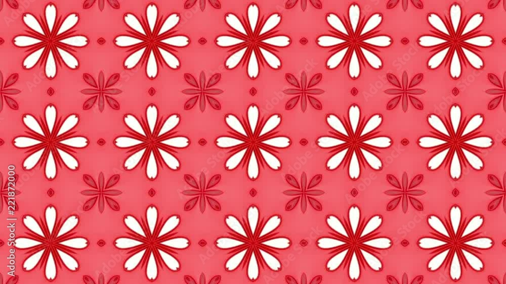 Poster geometric patterns of red color. abstract background. 3d rendering