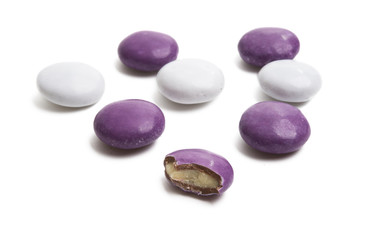 chocolate buttons isolated