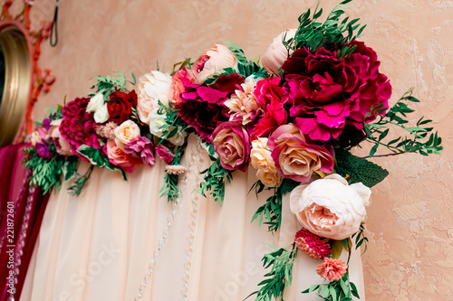Dark Red Marsala Wine Bordeaux Wedding Decor Peach Light Dark Red Marsala Wine Bordeaux Wedding Decor Peach Light Biege