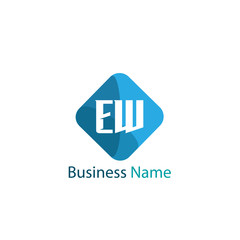 Initial Letter EW Logo Template Design
