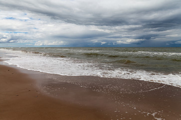 Fototapeta na wymiar Storm in the sea.