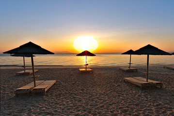 Sunrise on the beach