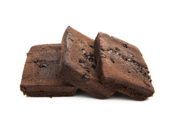 american brownie pie isolated