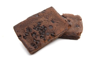 american brownie pie isolated