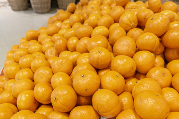 Oranges in supermarket