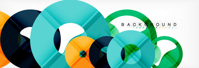 Geomtric modern backgrounds, rings abstract template