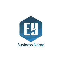 Initial Letter EY Logo Template Design