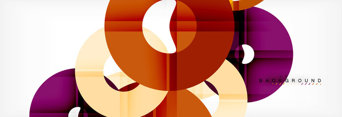 Obraz premium Geomtric modern backgrounds, rings abstract template
