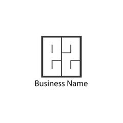 Initial Letter EZ Logo Template Design