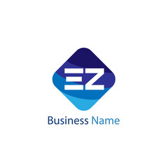 Initial Letter EZ Logo Template Design