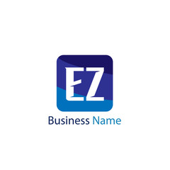 Initial Letter EZ Logo Template Design