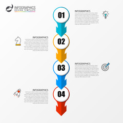 Infographic design template. Creative concept with 4 steps