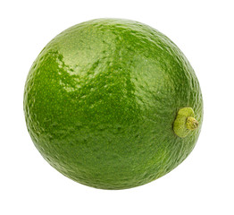 Fresh lime isolated on white background with clipping path