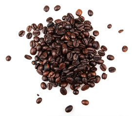 Coffee Beans isolated on white.