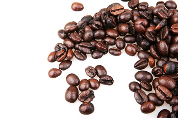 Coffee Beans isolated on white.