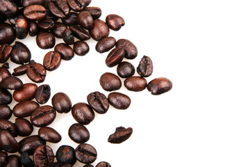 Coffee Beans isolated on white.
