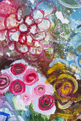 Detail of the Painting as a Background