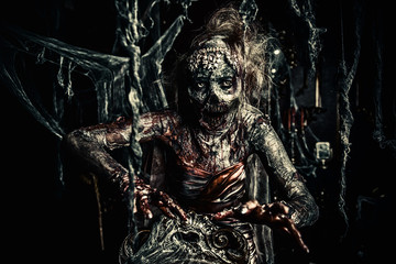 in an abandoned castle