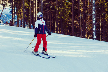 Female On the Ski