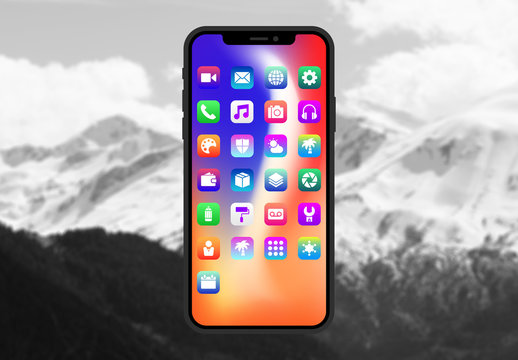 Kit de iconos de aplicaci&oacute;n de degradado