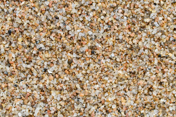 Texture of fine beach sand on the beach