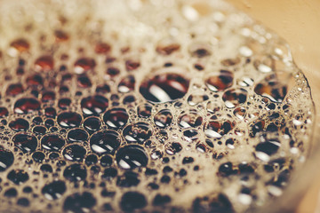 Coffee bubble texture background