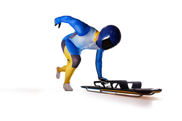 Skeleton sport isolated