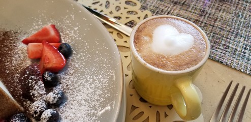 dessert with espresso