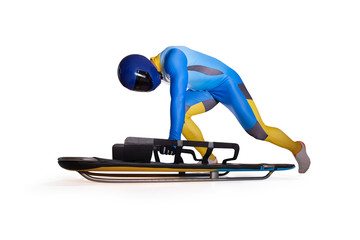 Skeleton sport isolated